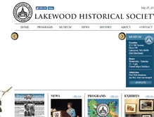 Tablet Screenshot of lakewoodhistorical.org